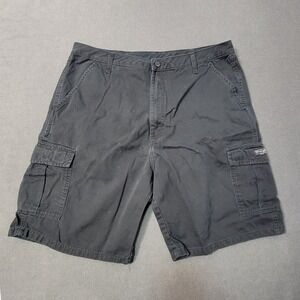 Wrangler Authentic Issue Men Black Cargo Short Stretch Tech Pocket 60MSWBL SZ:38